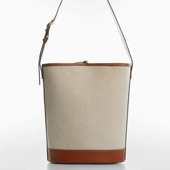 Mango Brown and Cream Women's Bag - Picture 3 of 13